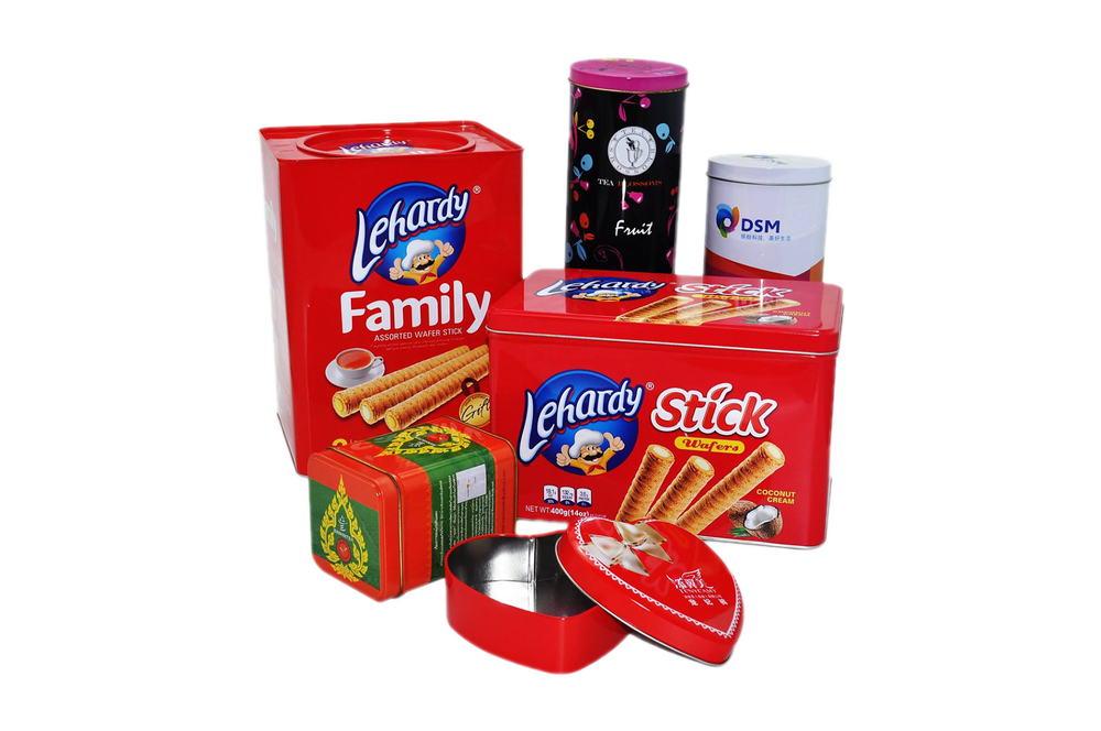 Promotion free sample tin box for cookies,candy