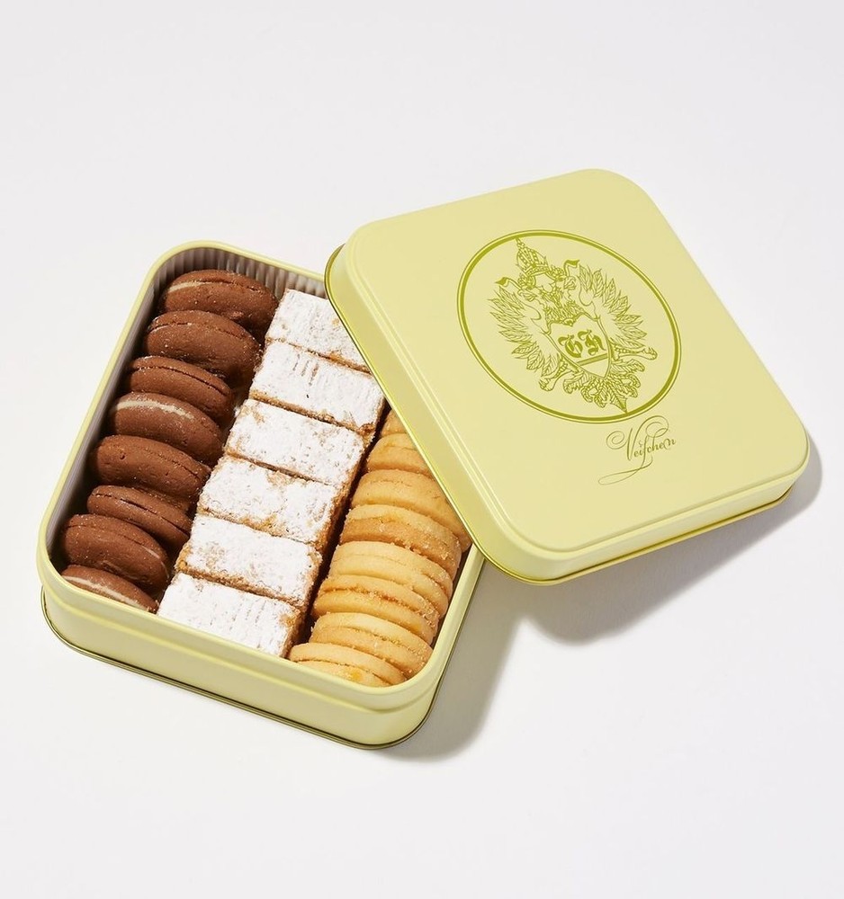 High quality food grade customized shape cookie tin box luxury biscuit candy tin container