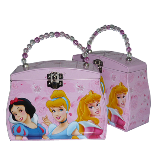 Lunch tin box with handle and lock