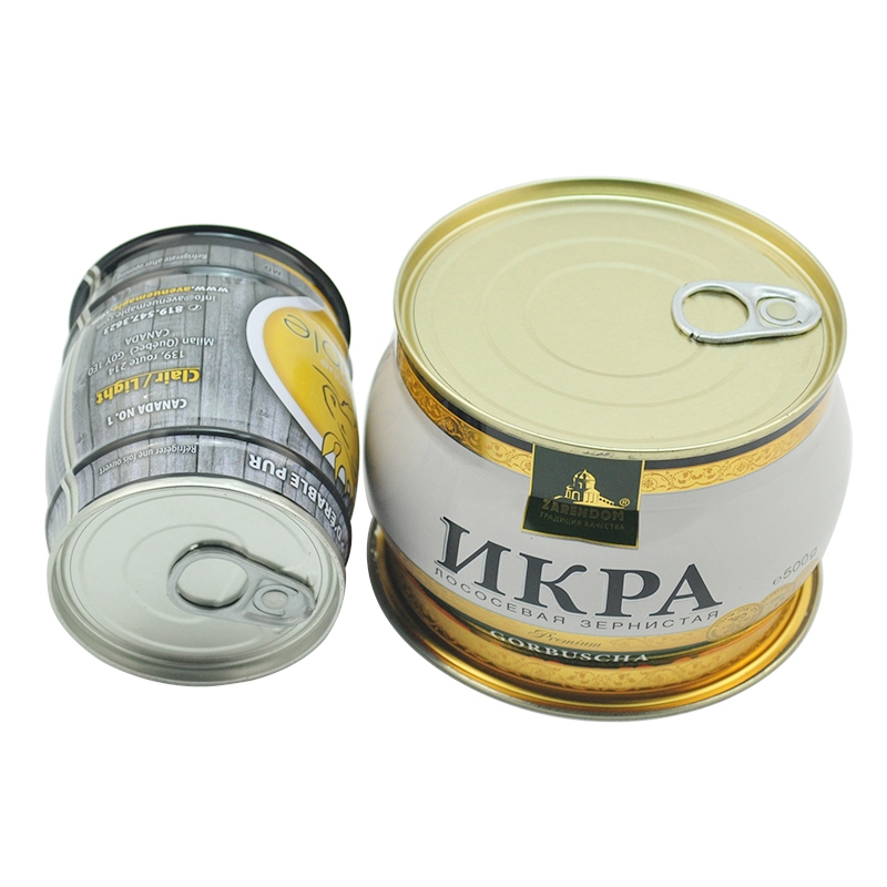 Wholesale Empty Food Grade Tin Can metal tins cans Without Printing with easy open lid for food packaging