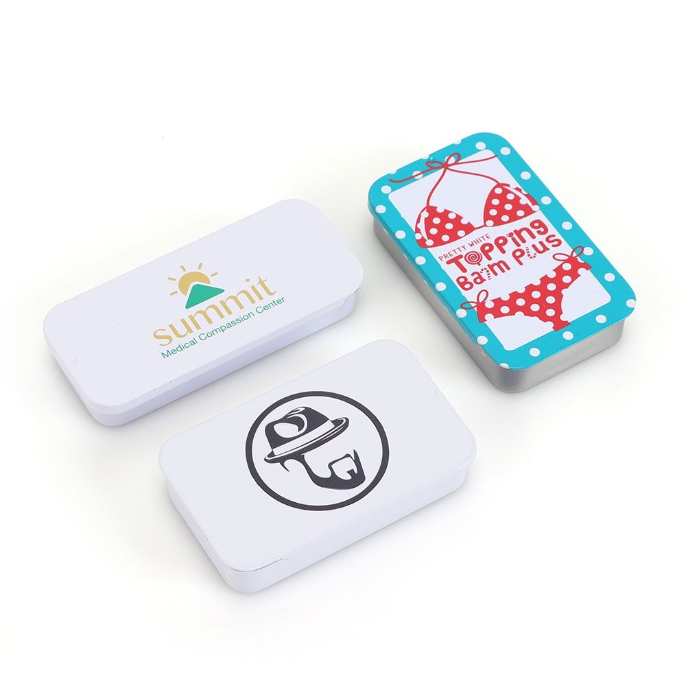 Custom Sliding Candy Soap Pill Metal Tin Boxes