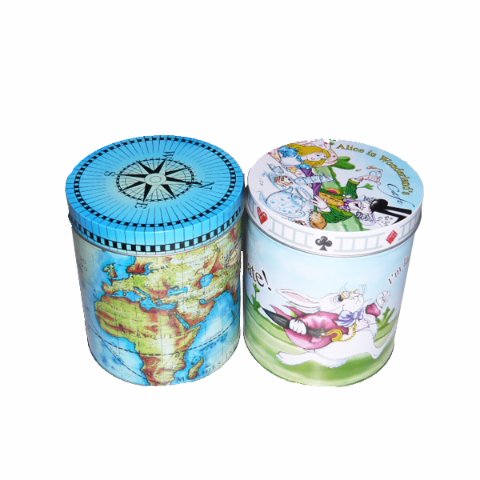 custom round tin cans with printing